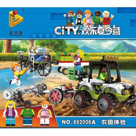 PanlosBrick 662006A Panlos Brick 662006A non  TRẢI NGHIỆM THÚ VỊ CỦA BÉ Ở NÔNG TRẠI bộ đồ chơi xếp lắp ráp ghép mô hình City Thành Phố 406 khối