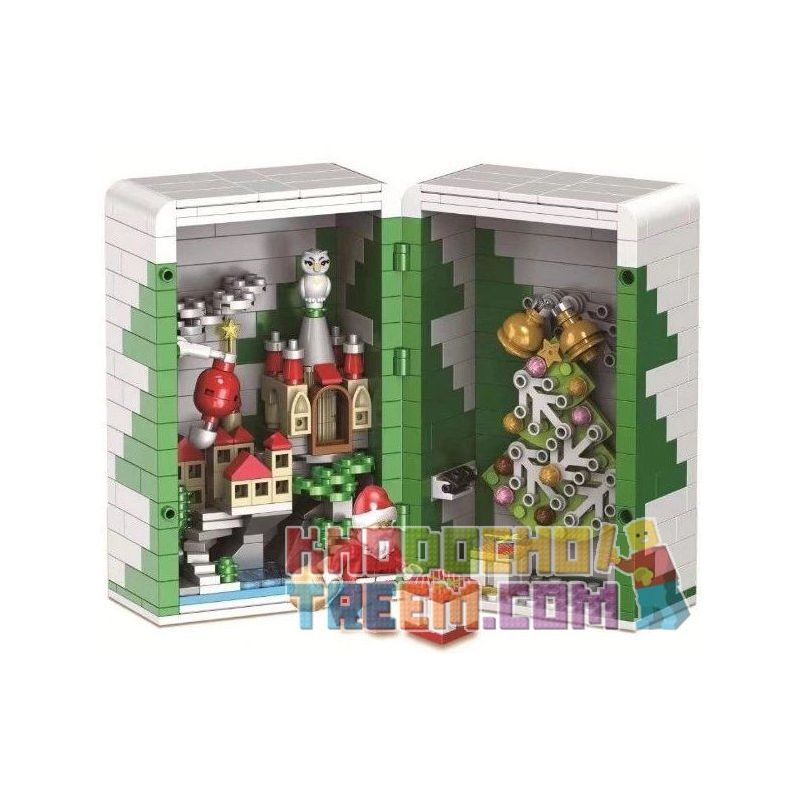 Winner 5037 non  HỘP QUÀ GIÁNG SINH bộ đồ chơi xếp lắp ráp ghép mô hình Seasonal WHITE CHRISTMAS Mùa Lễ Hội 452 khối