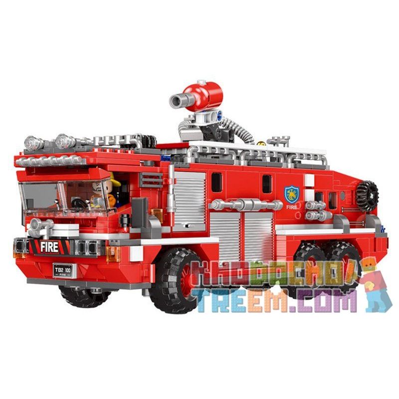 XINGBAO XB-03030 03030 XB03030 non  XE CỨU HỎA PHUN NƯỚC CHỮA CHÁY bộ đồ chơi xếp lắp ráp ghép mô hình Fire Rescure WATER TANK FIRE TRUCK 720 khối XINGBAO XB-03030 03030 XB03030 non  XE CỨU HỎA PHUN NƯỚC CHỮA CHÁY bộ đồ chơi xếp lắp ráp ghép mô hình Fire Rescure WATER TANK FIRE TRUCK 720 khối