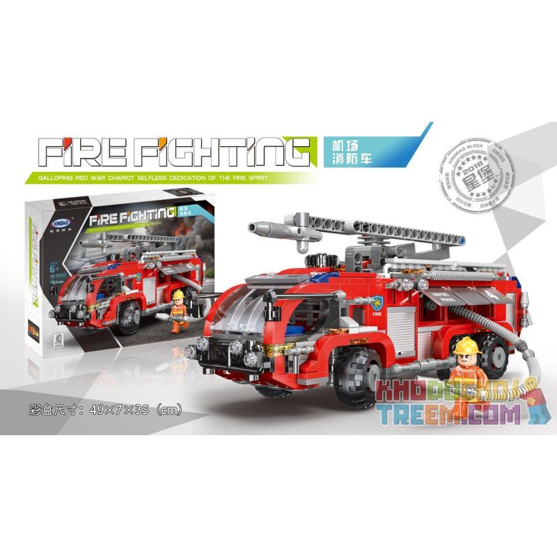 XINGBAO XB-03028 03028 XB03028 non  XE CHỮA CHÁY SÂN BAY bộ đồ chơi xếp lắp ráp ghép mô hình Fire Rescure AIR PORT CRASH TRUCK Cứu Hỏa 757 khối XINGBAO XB-03028 03028 XB03028 non  XE CHỮA CHÁY SÂN BAY bộ đồ chơi xếp lắp ráp ghép mô hình Fire Rescure AIR PORT CRASH TRUCK Cứu Hỏa 757 khối