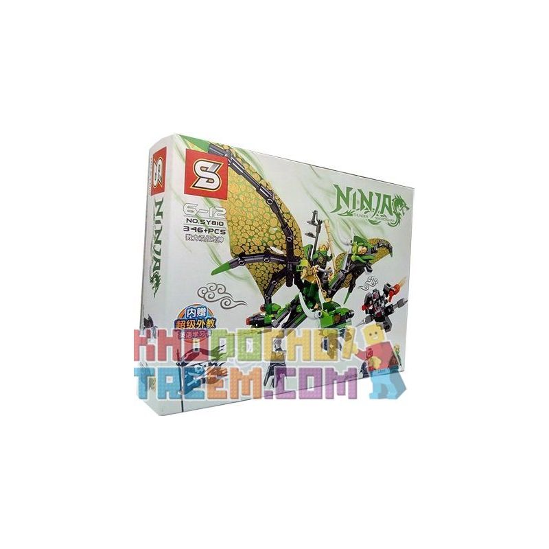 LEPIN 39008 SEMBO S8200 8200 SHENG YUAN SY S8200 8200 SY810 Xếp hình kiểu Lego THE LEGO NINJAGO MOVIE Lloyd Green Dragon Ninja Cưỡi Rồng Xanh gồm 2 hộp nhỏ 346 khối LEPIN 39008 SEMBO S8200 8200 SHENG YUAN SY S8200 8200 SY810 Xếp hình kiểu Lego THE LEGO NINJAGO MOVIE Lloyd Green Dragon Ninja Cưỡi Rồng Xanh gồm 2 hộp nhỏ 346 khối