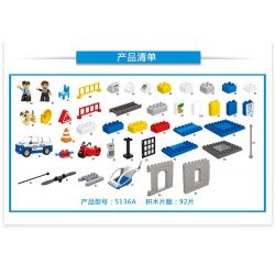 JUN DA LONG TOYS JDLT 5136A Xếp hình kiểu    Defeating Fugitives Đánh Bại Kẻ Đào Tẩu 92 khối