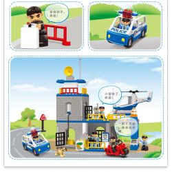 JUN DA LONG TOYS JDLT 5136A Xếp hình kiểu    Defeating Fugitives Đánh Bại Kẻ Đào Tẩu 92 khối