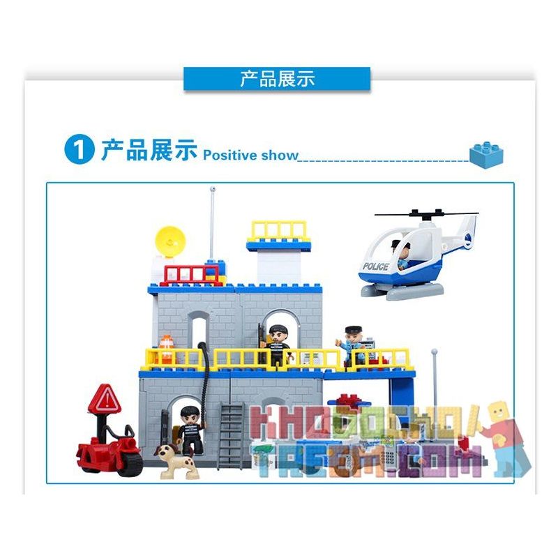 JUN DA LONG TOYS JDLT 5136A Xếp hình kiểu    Defeating Fugitives Đánh Bại Kẻ Đào Tẩu 92 khối