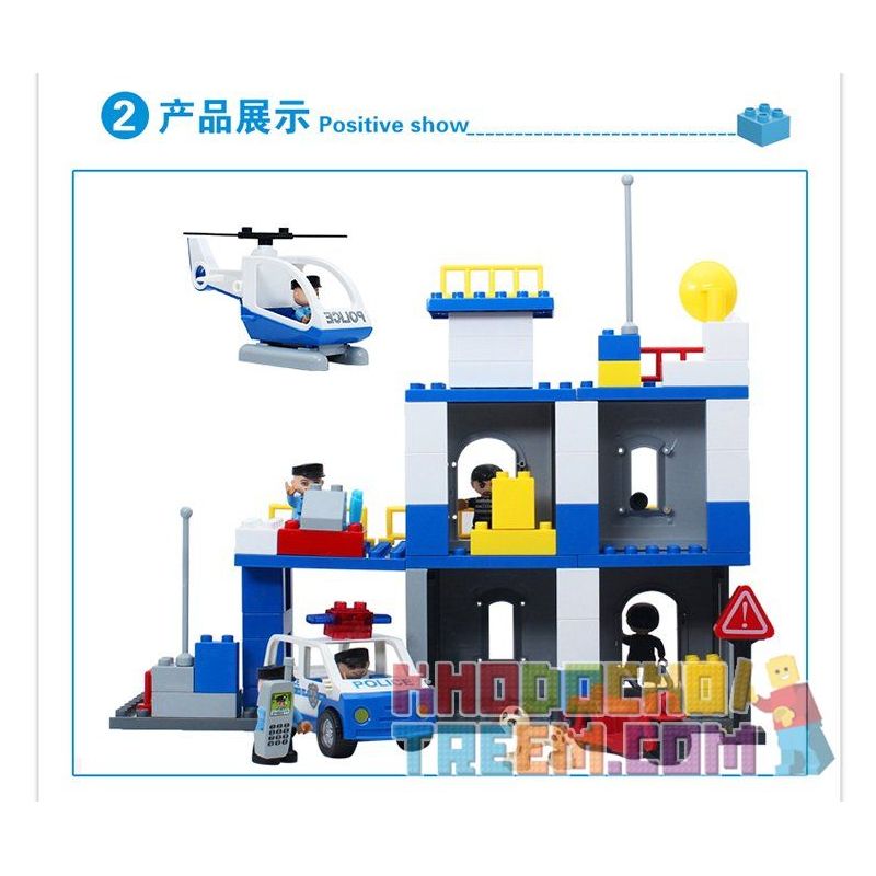 JUN DA LONG TOYS JDLT 5136A Xếp hình kiểu    Defeating Fugitives Đánh Bại Kẻ Đào Tẩu 92 khối