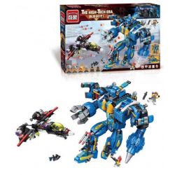 Enlighten 2722 Qman 2722 non  SIÊU NGƯỜI MÁY MECHA POSEIDON bộ đồ chơi xếp lắp ráp ghép mô hình The High-Tech Era Kỷ Nguyên Công Nghệ Cao 1351 khối