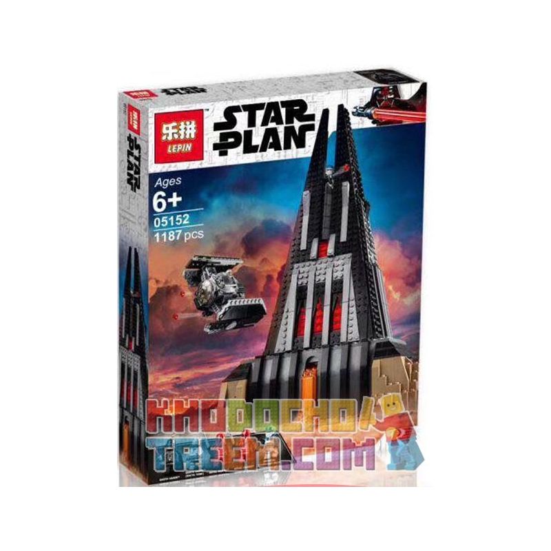 LARI 11425 LELE 35037 LEPIN 05152 Xếp hình kiểu Lego STAR WARS Darth Vader's Castle Das Vada Castle Xếp Hình Lâu đài Của Tên ác 