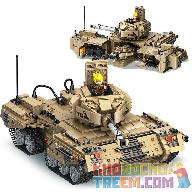 PanlosBrick - Panlos Brick 635014 Xếp hình kiểu Lego GUN STRIKE GunStrike Anti-terrorist Raid Armed Humvee Xe Thiết Giáp Quân Sự Hummer 448 khối