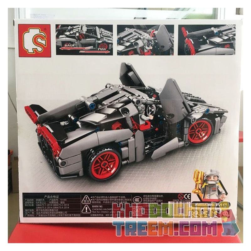 SEMBO 701400 non  SIÊU XE THỂ THAO bộ đồ chơi xếp lắp ráp ghép mô hình  LAMBERGHINI VENANO Kỹ Thuật Công Nghệ Cao Mô Hình Phương Tiện 369 khối