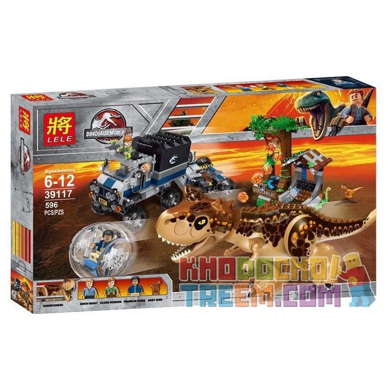 NOT LEGO Jurassic World 75929 Carnotaurus Gyrosphere Escape, BELA LARI