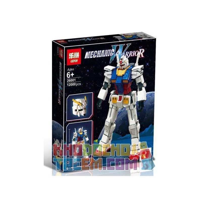 LEPIN 26001 SUPER 18K K-96 Xếp hình kiểu Lego CREATOR RX-78-2 GUMDAM RX-78-2 Gundam Progenitor Robot Bảo Vệ Hành Tinh Địa Cầu 12000 khối điều khiển từ xa bằng điện thoại