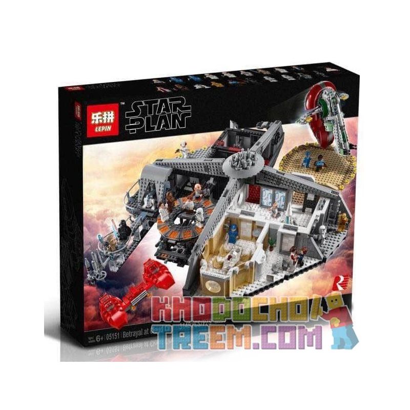 NOT Lego BETRAYAL AT CLOUD CITY 75222 LEPIN 05151 xếp lắp ráp ghép mô hình ÂM MƯU PHẢN BỘI Ở THÀNH PHỐ CLOUD SỰ TRÊN MÂY Star Wars Chiến Tranh Giữa Các Vì Sao 2812 khối