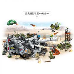 PanlosBrick 631008 Panlos Brick 631008 non  XE TĂNG ĐẦU PHÁO HỦY DIỆT bộ đồ chơi xếp lắp ráp ghép mô hình Justice Action Thi Hành Công Lý 1735 khối