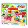 JUN DA LONG TOYS JDLT 5220A Xếp hình kiểu    Ready To Go The Market With Kids Bé Tập Đi Chợ 38 khối