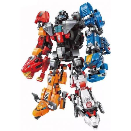 Enlighten 3601 3602 3603 3604 3605 Qman 3601 3602 3603 3604 3605 non  ROBOT BIẾN HÌNH bộ đồ chơi xếp lắp ráp ghép mô hình Transformers Robot Đại Chiến Người Máy Biến Hình 1467 khối
