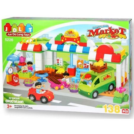 JUN DA LONG TOYS JDLT 5226A Xếp hình kiểu    Crowded Market Buổi Chợ Chiều Đông Vui 138 khối