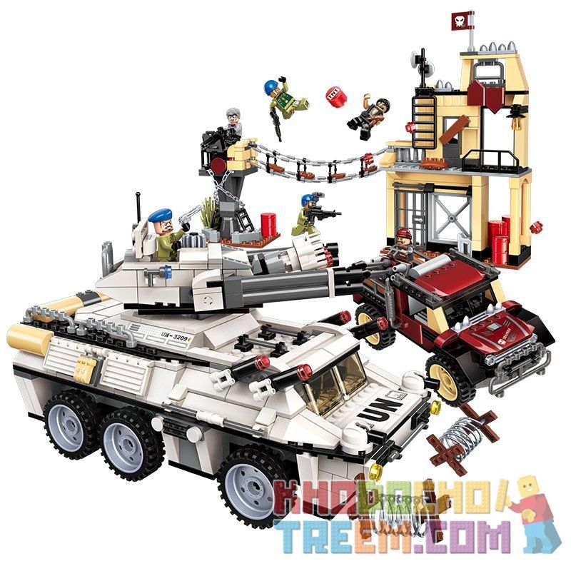 Enlighten 3209 Qman 3209 Xếp hình kiểu Lego ThunderMission Thunder Mission Thunder Assault War Nhiệm Vụ Sấm Sét 935 khối