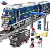 Kazi KY98220 98220 non  ĐẦU MÁY XE LỬA CHẠY BẰNG DIESEL ĐỘNG CƠ PIN bộ đồ chơi xếp lắp ráp ghép mô hình Trains RAIL TRAIN DF 11Z Tàu Hỏa 1192 khối