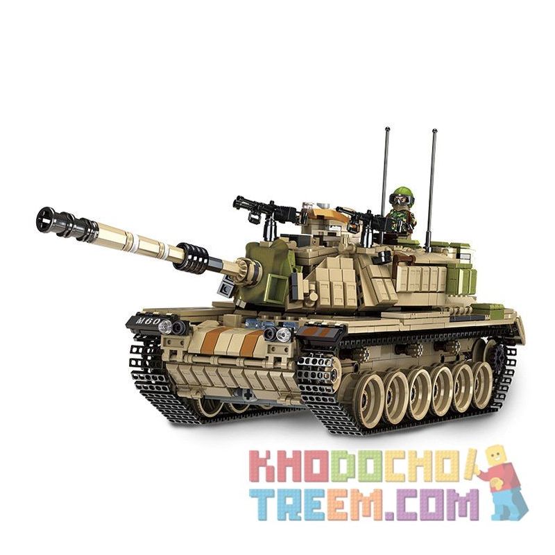 PanlosBrick - Panlos Brick 632004 Xếp hình kiểu Lego CREATOR Israeli M60 Magach Main Battle Tank Xe Tăng Chiến Đấu Chủ Lực Của Israel 1753 khối