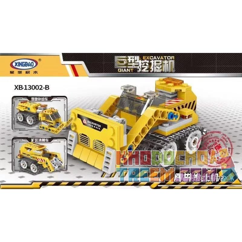 XINGBAO XB-13002 13002 XB13002 non  CÁC MẪU PHƯƠNG TIỆN CÔNG TRÌNH bộ đồ chơi xếp lắp ráp ghép mô hình Creator 3 In 1 GIANT EXCAVATOR Sáng Tạo Với 3 Mẫu 899 khối