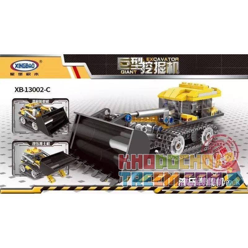 XINGBAO XB-13002 13002 XB13002 non  CÁC MẪU PHƯƠNG TIỆN CÔNG TRÌNH bộ đồ chơi xếp lắp ráp ghép mô hình Creator 3 In 1 GIANT EXCAVATOR Sáng Tạo Với 3 Mẫu 899 khối