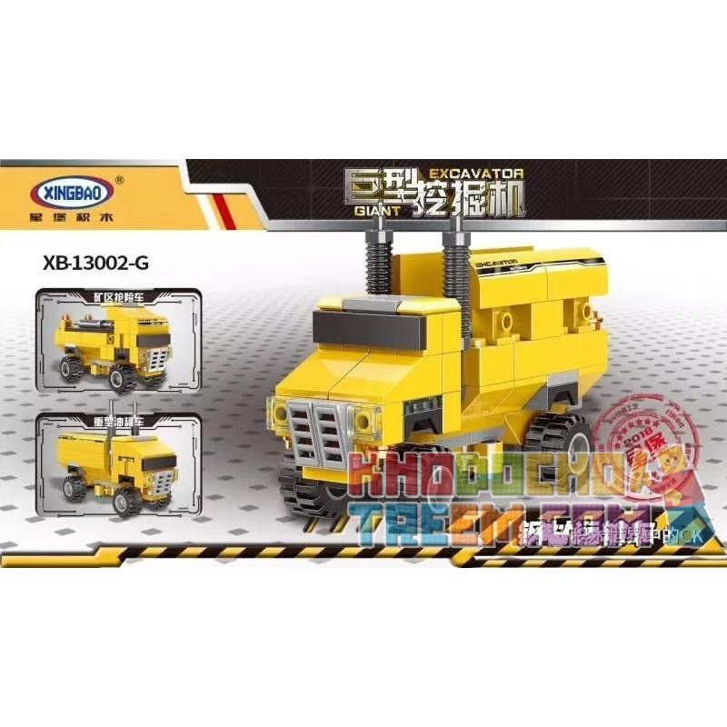 XINGBAO XB-13002 13002 XB13002 non  CÁC MẪU PHƯƠNG TIỆN CÔNG TRÌNH bộ đồ chơi xếp lắp ráp ghép mô hình Creator 3 In 1 GIANT EXCAVATOR Sáng Tạo Với 3 Mẫu 899 khối