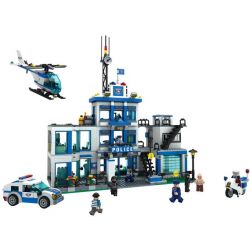 Winner 7006 Xếp hình kiểu Lego City Police Urban Police Police Headquarters Trụ Sở Cảnh Sát Thành Phố 1208 khối