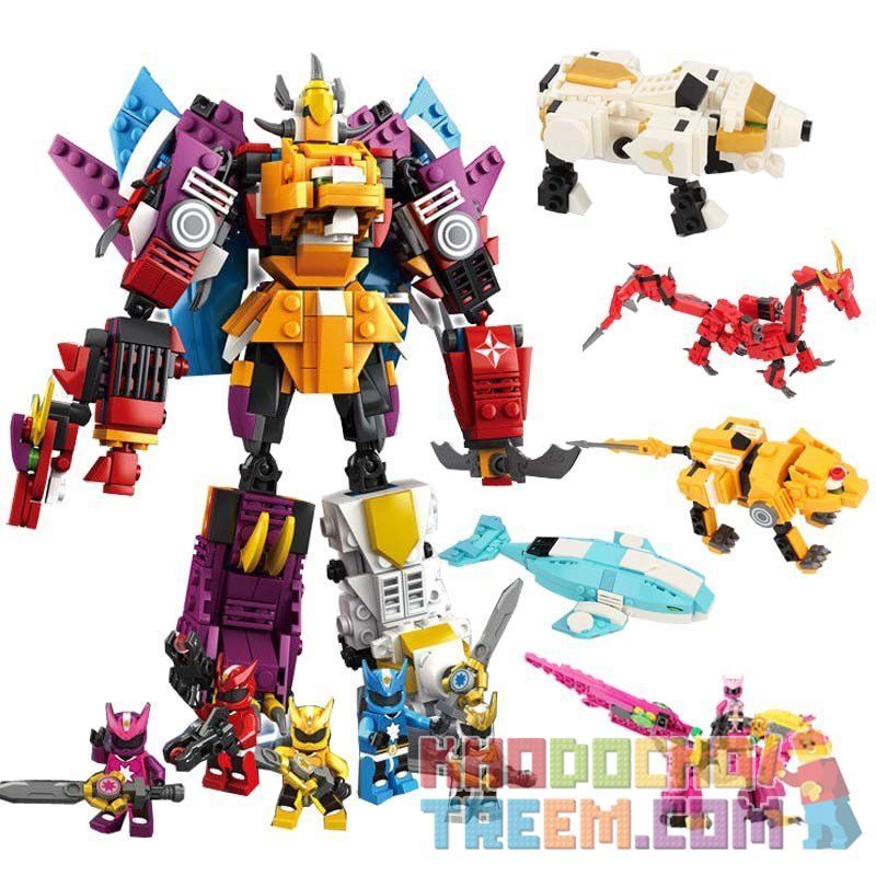 Kazi KY8069 8069 non  ROBOT SIÊU THÚ bộ đồ chơi xếp lắp ráp ghép mô hình Power Rangers Super Sentai 5 Anh Em Siêu Nhân 898 khối Kazi KY8069 8069 non  ROBOT SIÊU THÚ bộ đồ chơi xếp lắp ráp ghép mô hình Power Rangers Super Sentai 5 Anh Em Siêu Nhân 898 khối