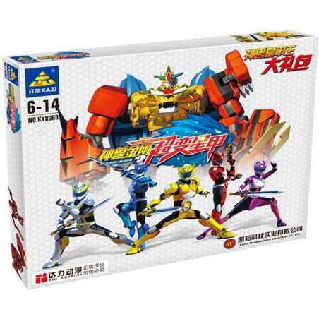 Kazi KY8069 8069 non  ROBOT SIÊU THÚ bộ đồ chơi xếp lắp ráp ghép mô hình Power Rangers Super Sentai 5 Anh Em Siêu Nhân 898 khối