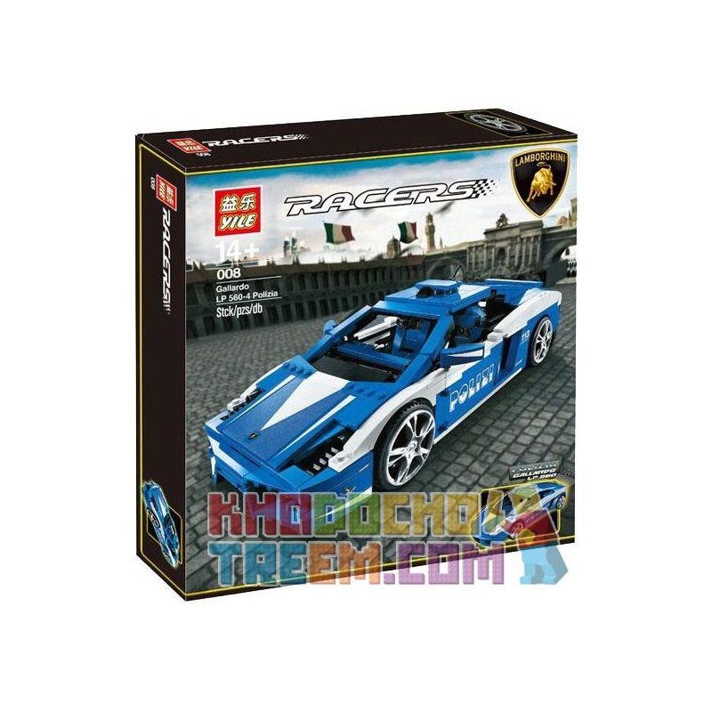 NOT Lego RACERS 8214 Lamborghini Polizia Lamborghini Police Car , YILE 008 Xếp hình Ô Tô Thể Thao Thời Thượng 801 khối NOT Lego RACERS 8214 Lamborghini Polizia Lamborghini Police Car , YILE 008 Xếp hình Ô Tô Thể Thao Thời Thượng 801 khối