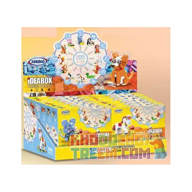 XINGBAO XB-18001 18001 XB18001 XB-18004 18004 XB18004 non  12 CON GIÁP TRUNG QUỐC bộ đồ chơi xếp lắp ráp ghép mô hình Ideabox CHINESE ZODIAC Hộp Sáng Tạo 1155 khối