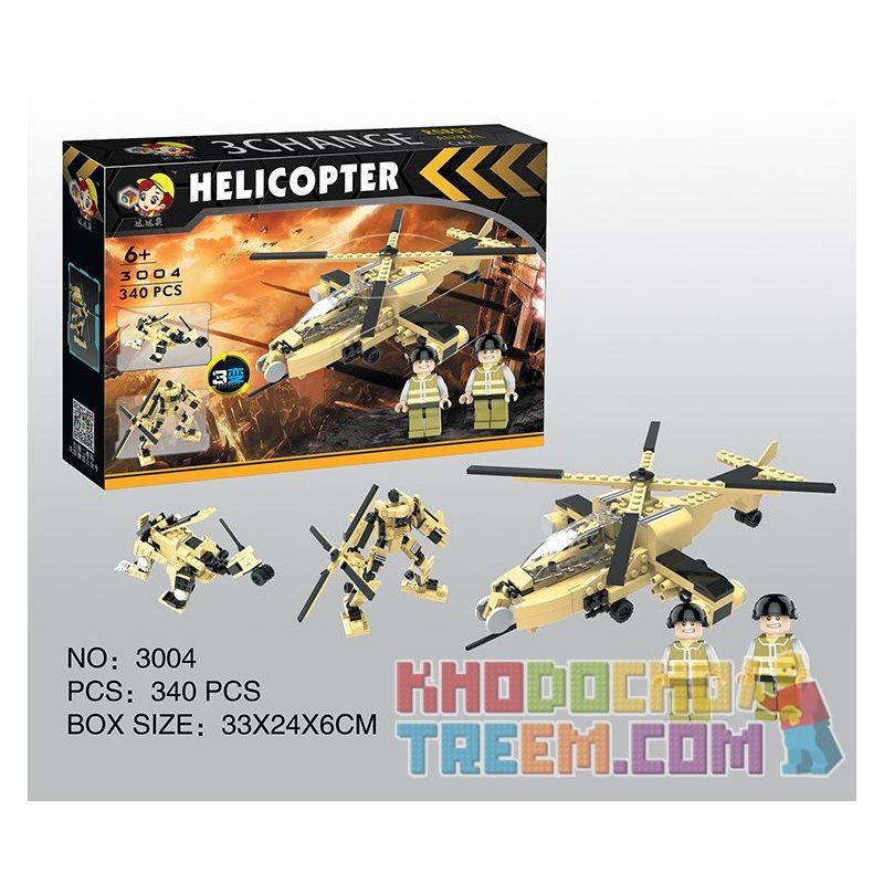 QIZHILE 3004 Xếp hình kiểu  MILITARY ARMY Guided Missle, Tank, Fighters, Helicopter, Chariot Máy Bay Chiến đấu, Trực Thăng, Xe Tăng, Tên Lửa Dẫn đường, Xe Bọc Thép 1637 khối