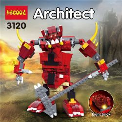Decool 3120 Jisi 3120 Xếp hình kiểu Lego CREATOR Fiery Legend Hot Legend Huyền Thoại Rồng Thần Fiery 3 Trong 1 lắp được 3 mẫu 479 khối