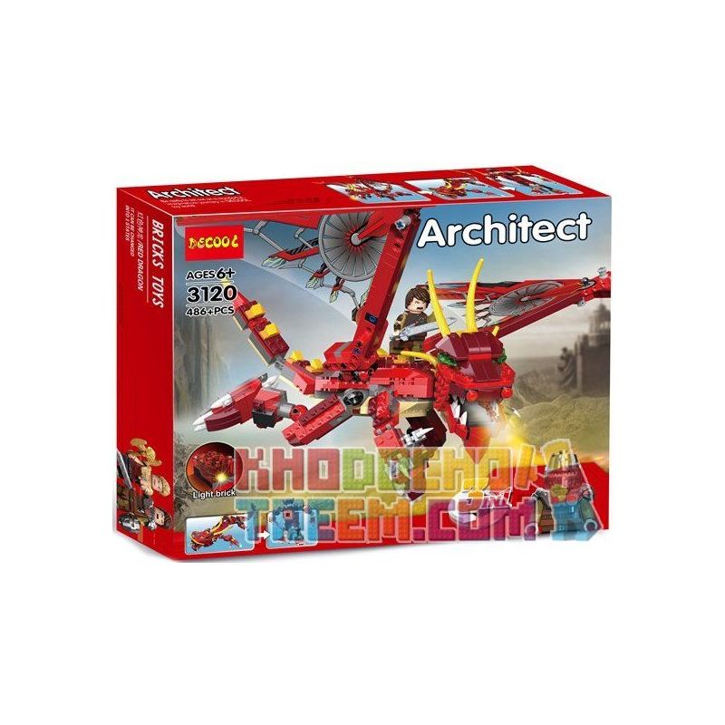 NOT Lego CREATOR 6751 Fiery Legend , Decool 3120 Jisi 3120 Xếp hình Huyền Thoại Rồng Thần Fiery 3 Trong 1 lắp được 3 mẫu 479 khối NOT Lego CREATOR 6751 Fiery Legend , Decool 3120 Jisi 3120 Xếp hình Huyền Thoại Rồng Thần Fiery 3 Trong 1 lắp được 3 mẫu 479 khối