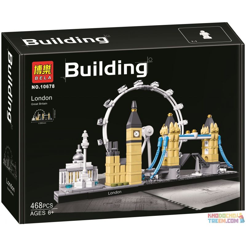 NOT Lego LONDON 21034 GM/G·M 85015 Bela Lari 10678 xếp lắp ráp ghép mô hình THÀNH PHỐ LONDON Architecture Công Trình Kiến Trúc 468 khối