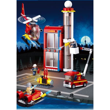 SLUBAN M38-B068 B068 M38B068 38-B068 Xếp hình kiểu  CITY Biệt đội Cứu Hỏa 425 khối