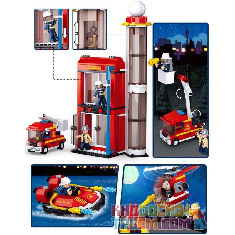 SLUBAN M38-B068 B068 M38B068 38-B068 Xếp hình kiểu  CITY Biệt đội Cứu Hỏa 425 khối SLUBAN M38-B068 B068 M38B068 38-B068 Xếp hình kiểu  CITY Biệt đội Cứu Hỏa 425 khối