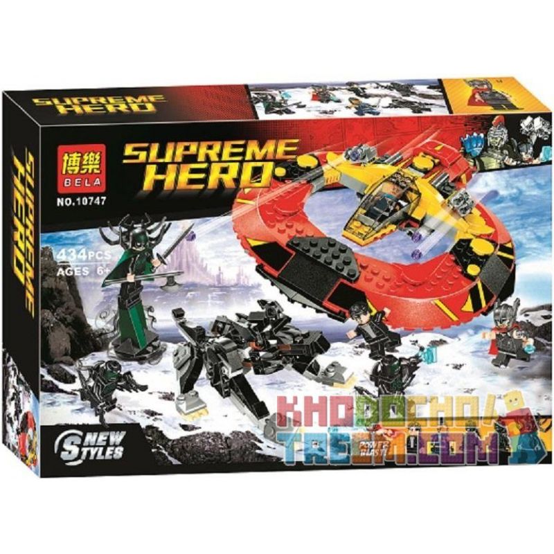 NOT Lego MARVEL SUPER HEROES 76084 The Ultimate Battle For Asgard Thunder 3 The Ultimate Battle Of Evil , Bela 10747 Lari 10747 Xếp hình Trận Chiến Cuối Cùng Tại Asgard 400 khối NOT Lego MARVEL SUPER HEROES 76084 The Ultimate Battle For Asgard Thunder 3 The Ultimate Battle Of Evil , Bela 10747 Lari 10747 Xếp hình Trận Chiến Cuối Cùng Tại Asgard 400 khối