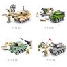 LE DI PIN JZ11113 11113 JZ11113-1 11113-1 JZ11113-2 11113-2 JZ11113-3 11113-3 JZ11113-4 11113-4 Xếp hình kiểu  MILITARY ARMY 4 In 1 World War II Tank 4 Xe Tăng Thế Chiến Thứ 2 gồm 4 hộp nhỏ 1308 khối
