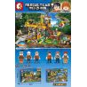 SEMBO 603032 non  TRẠM CỨU HỘ TRONG RỪNG bộ đồ chơi xếp lắp ráp ghép mô hình Rescue Team Đội Cứu Hộ 725 khối