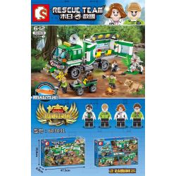 SEMBO 603031 non  XE NGHIÊN CỨU KHU RỪNG bộ đồ chơi xếp lắp ráp ghép mô hình Rescue Team Đội Cứu Hộ 528 khối SEMBO 603031 non  XE NGHIÊN CỨU KHU RỪNG bộ đồ chơi xếp lắp ráp ghép mô hình Rescue Team Đội Cứu Hộ 528 khối