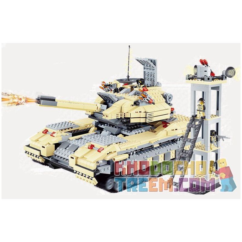 JIE STAR 29018 Xếp hình kiểu  MILITARY ARMY Russian T-90 Main Battle Tank Xe Tăng Nga T90 1193 khối