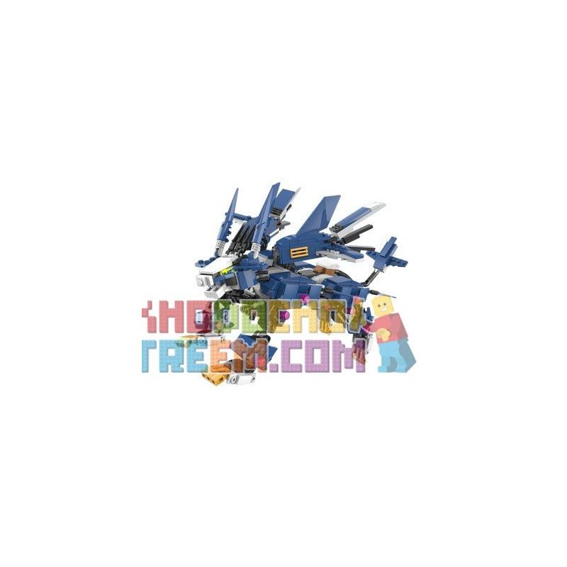 Kazi KY98112-1 98112-1 KY98112-2 98112-2 KY98112 98112 non  2 QUÁI THÚ MÁY bộ đồ chơi xếp lắp ráp ghép mô hình Transformers Robot Đại Chiến Người Máy Biến Hình 1165 khối