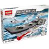 HSANHE 6450 Xếp hình kiểu  MILITARY ARMY Aircraft Carrier Tàu Sân Bay Liêu Ninh 1119 khối