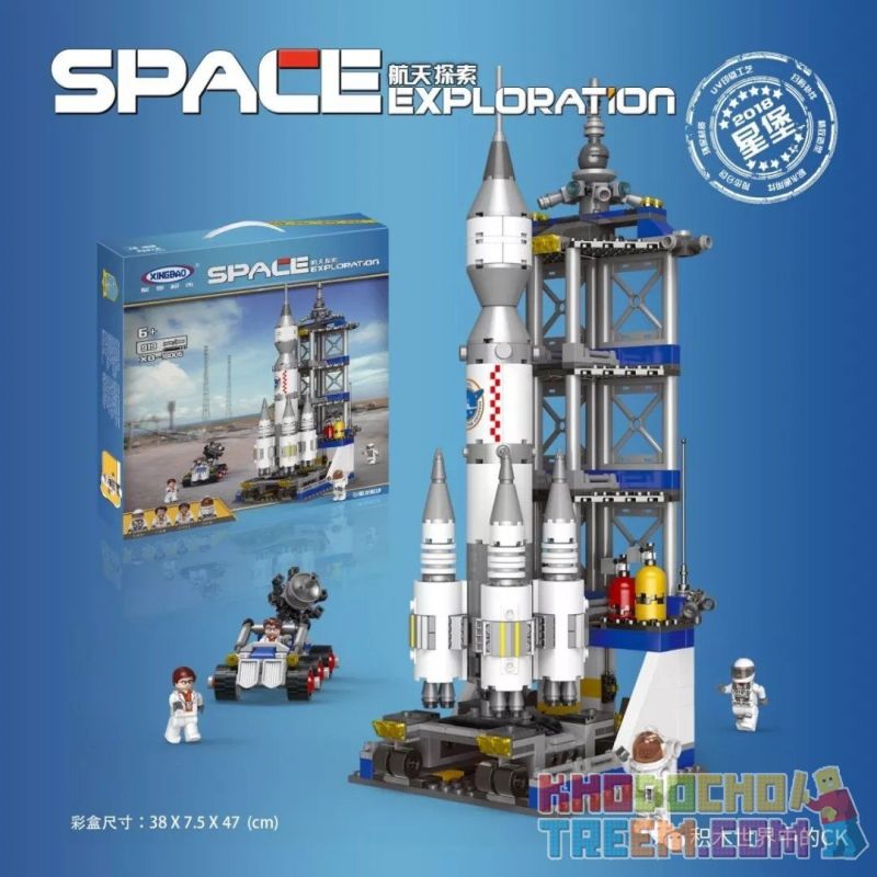 XINGBAO XB-16005 16005 XB16005 non  KHÁM PHÁ VŨ TRỤ BỆ PHÓNG TÊN LỬA bộ đồ chơi xếp lắp ráp ghép mô hình Space Exploration Thám Hiểm Không Gian 919 khối