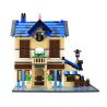 WANGE DR.LUCK 5311 non  NHÀ NGHỈ KIỂU PHÁP bộ đồ chơi xếp lắp ráp ghép mô hình Mini Modular FRENCH COUNTRY LODGE Đường Phố Thu Nhỏ 1298 khối