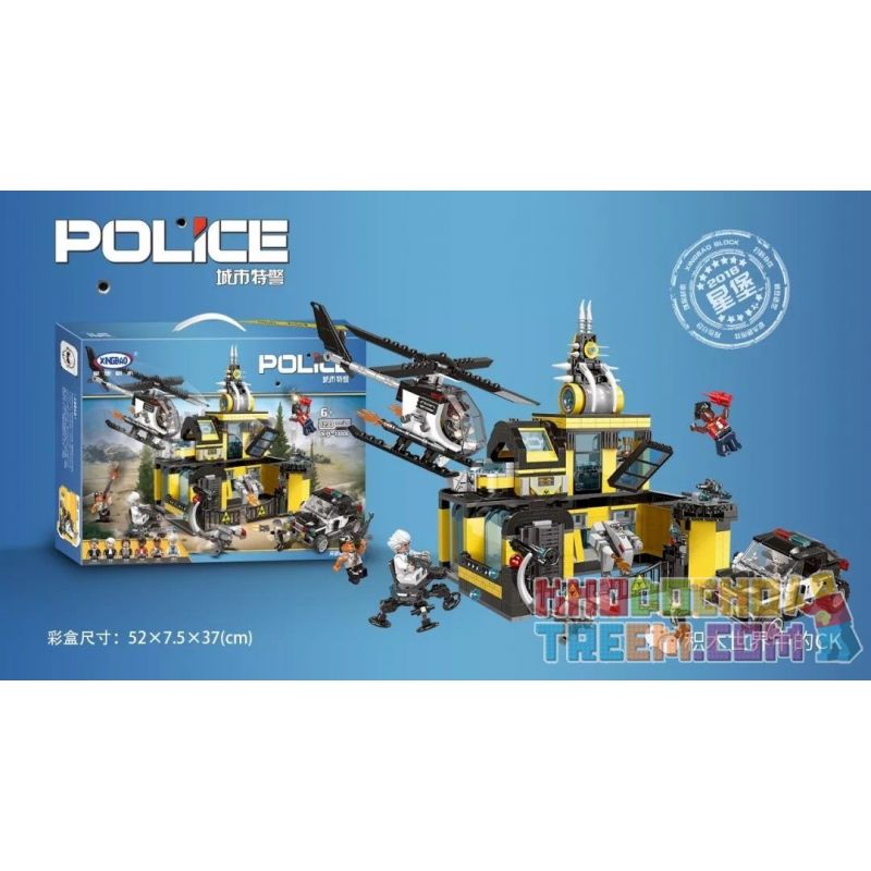 XINGBAO XB-10006 10006 XB10006 non  ĐỘT KÍCH HỌC VIỆN CẢNH SÁT bộ đồ chơi xếp lắp ráp ghép mô hình Police 1233 khối