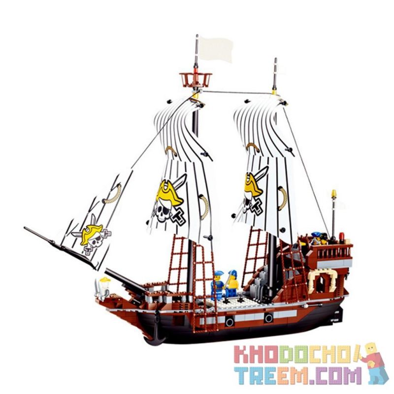 JIE STAR 30009 Xếp hình kiểu Lego PIRATES OF THE CARIBBEAN Pirate's Ship Tàu Cướp Biển 678 khối