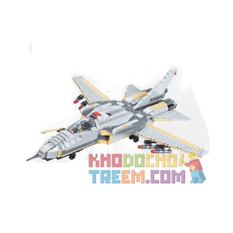 JIE STAR 29030 Xếp hình kiểu Lego MILITARY ARMY American F-14 Fighter Máy Bay Tiêm Kích F-14 Của Mỹ 756 khối