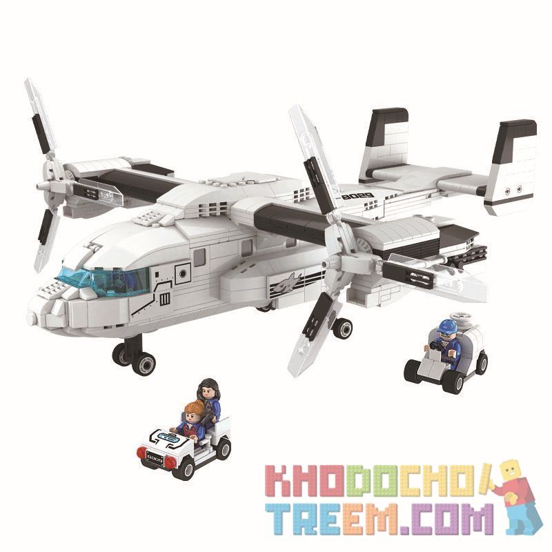 Winner 8029 Xếp hình kiểu Lego Thunder Air Force Osprey Máy Bay Kền Kền 1014 khối
